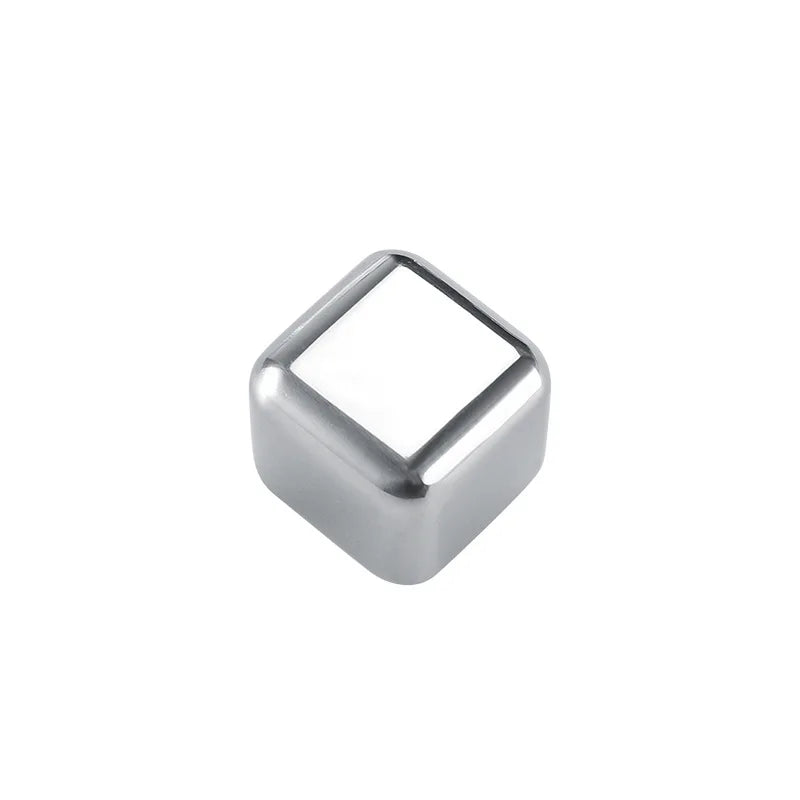 2/4/6/8pcs Stainless Steel Ice Cubes Metal Quick-Frozen Ice Wine Beer Cooler Chiller Whiskey Stones Keep Cold Longer Bar Tools
