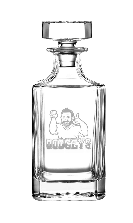 Premium Dodgeys Whiskey Decanter